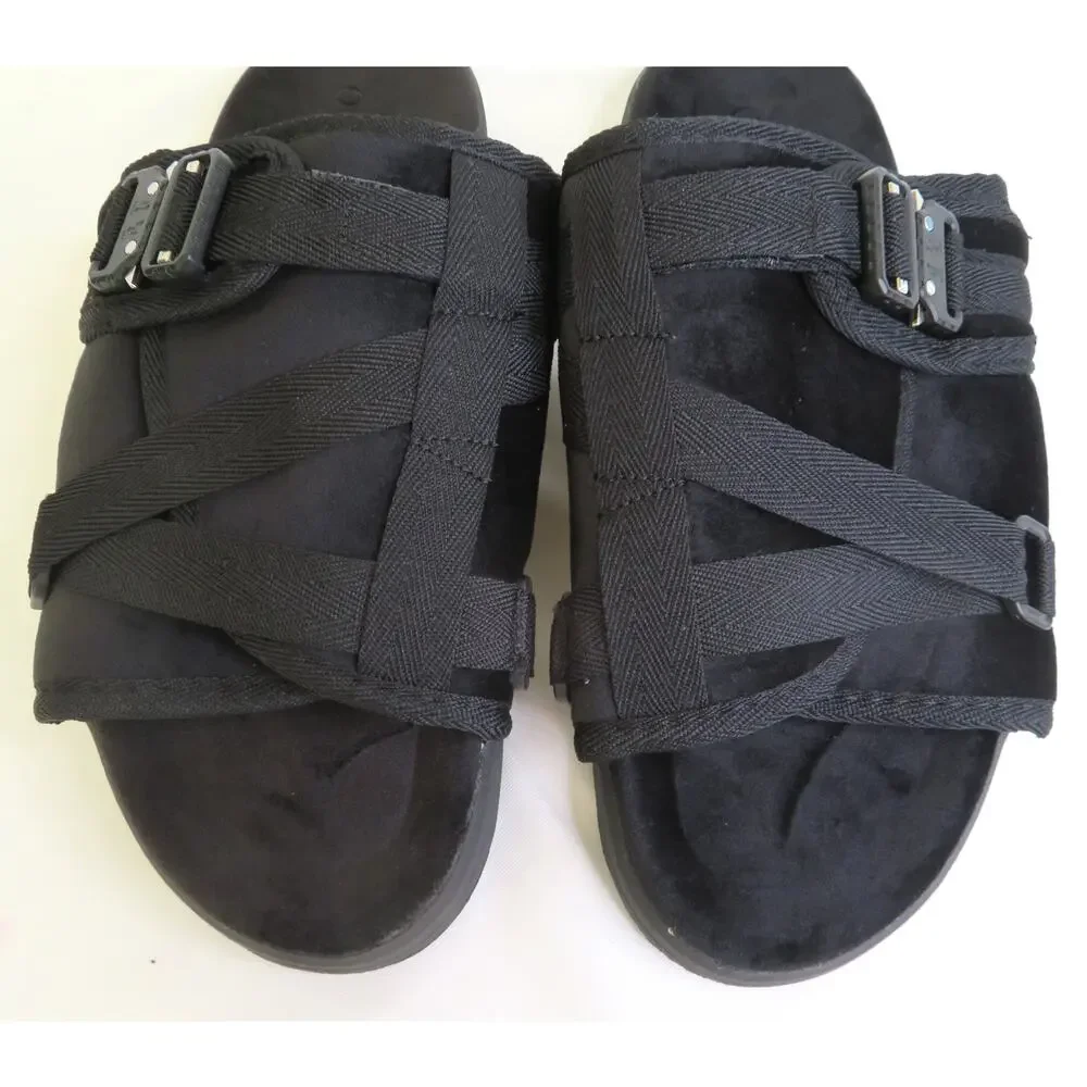 New DRACO Remastered Phantom Black Men Sz 13 13.5 14  Sandals Slides w/ Dust Bag